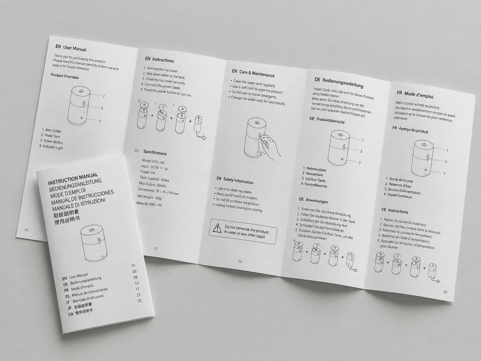 Produkthandbücher & Beilagen