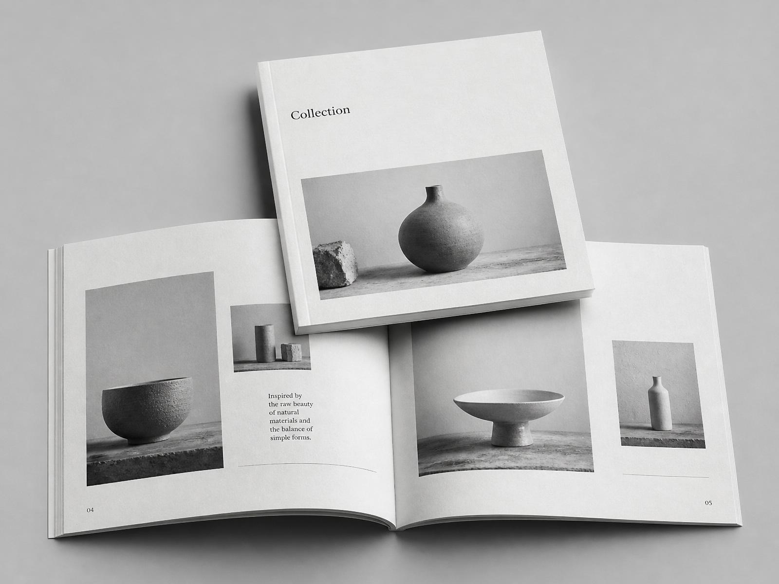 Softcover-Kataloge & Magazine